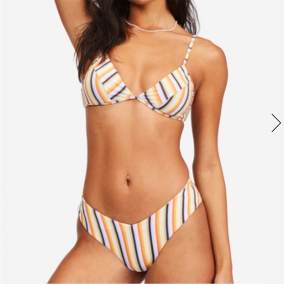 Billabong Postcards From Paradise Charlie Top Lowrider Reversible Bottoms L NWT - Picture 3 of 7